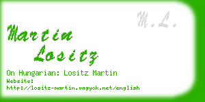 martin lositz business card